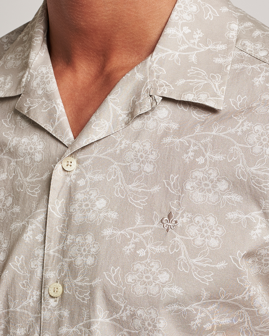 Hombres | Camisas | Morris | Printed Short Sleeve Shirt Khaki