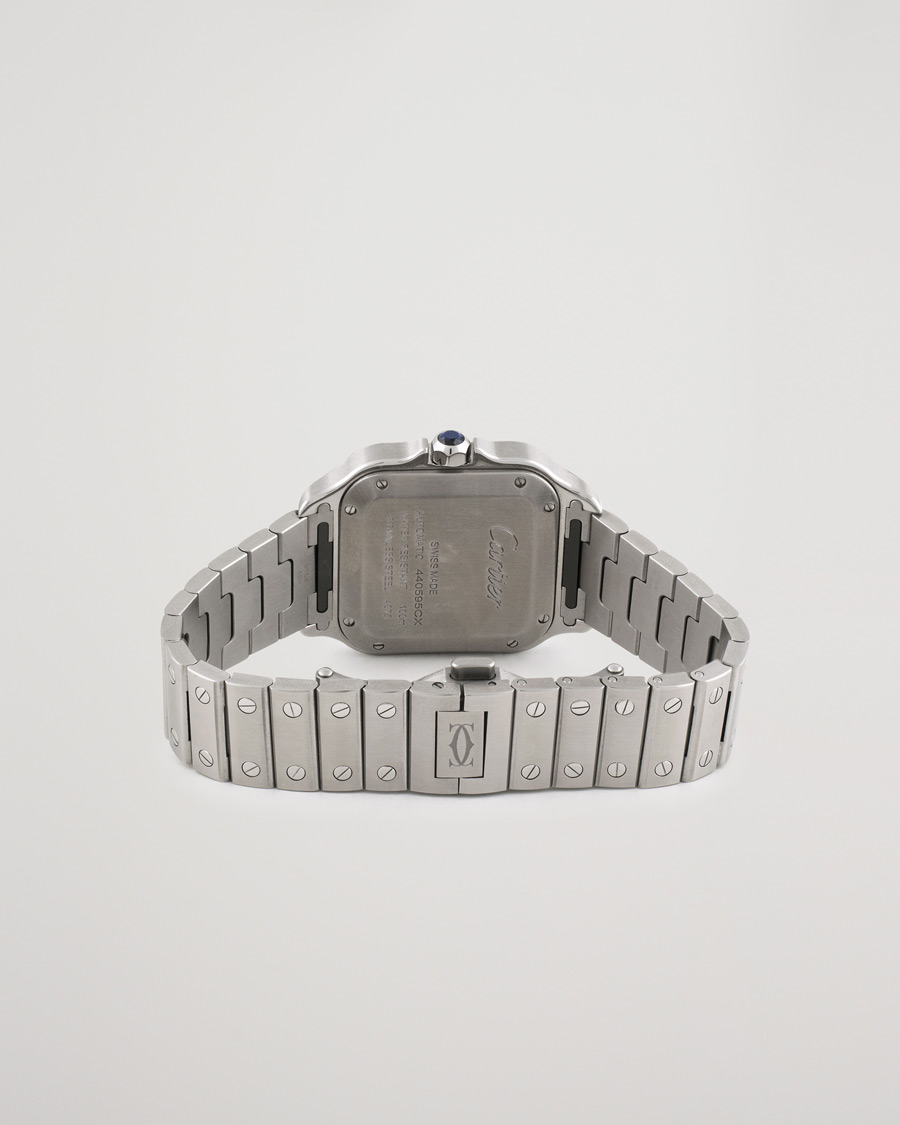 Hombres | Pre-Owned & Vintage Watches | Cartier Pre-Owned | Santos De Cartier WSSA0029 Steel White