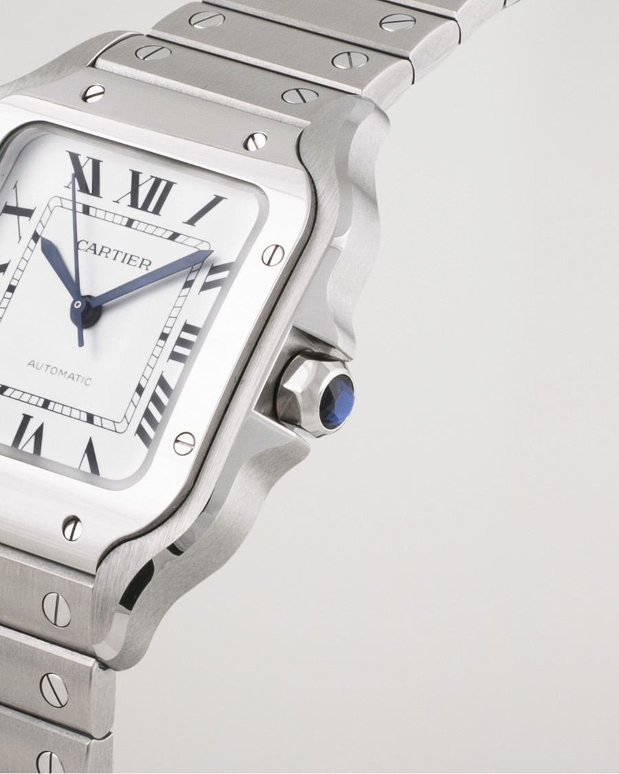 Hombres | Pre-Owned & Vintage Watches | Cartier Pre-Owned | Santos De Cartier WSSA0029 Steel White