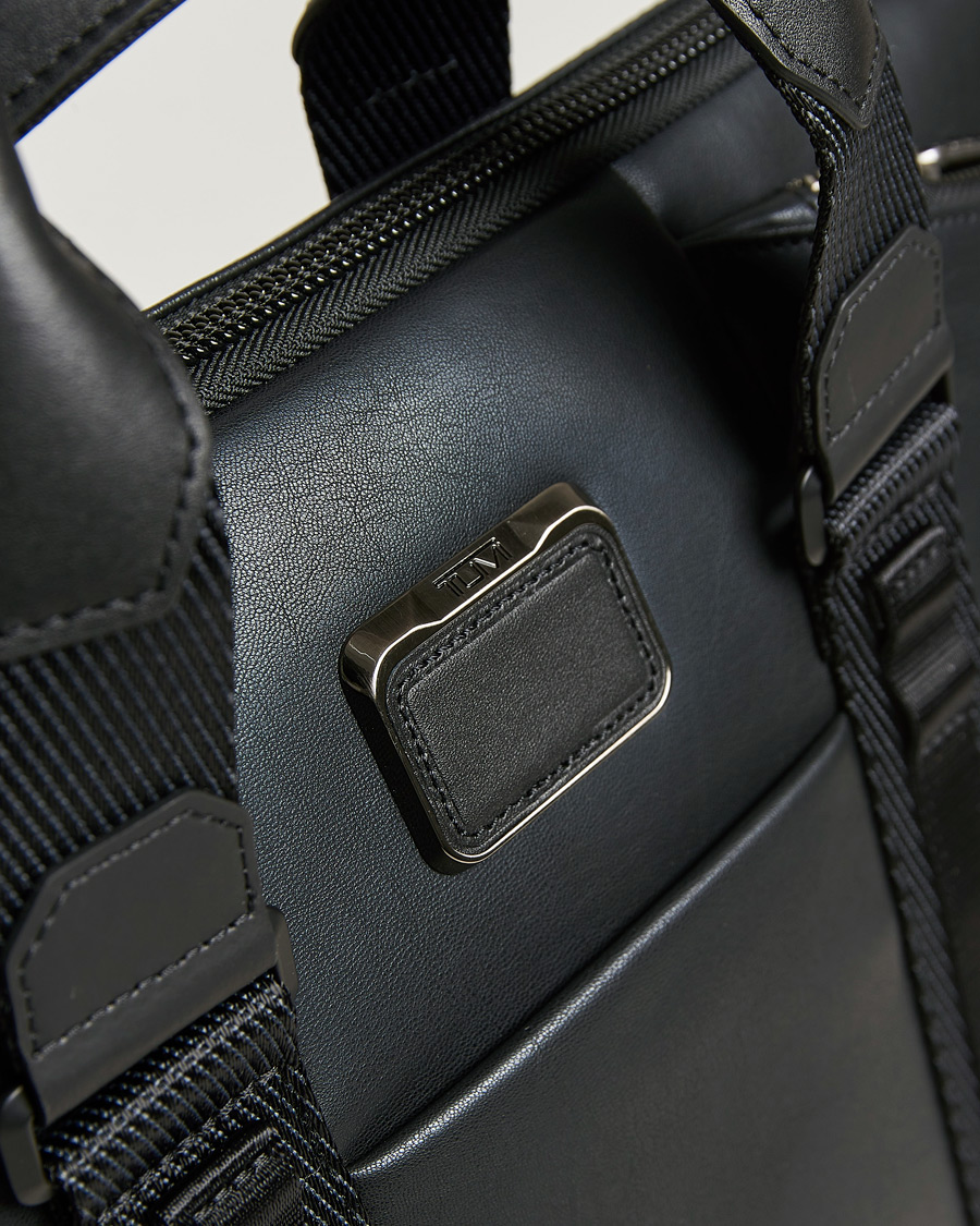 Hombres | TUMI Alpha Bravo Academy Leather Brief Black | TUMI | Alpha Bravo Academy Leather Brief Black