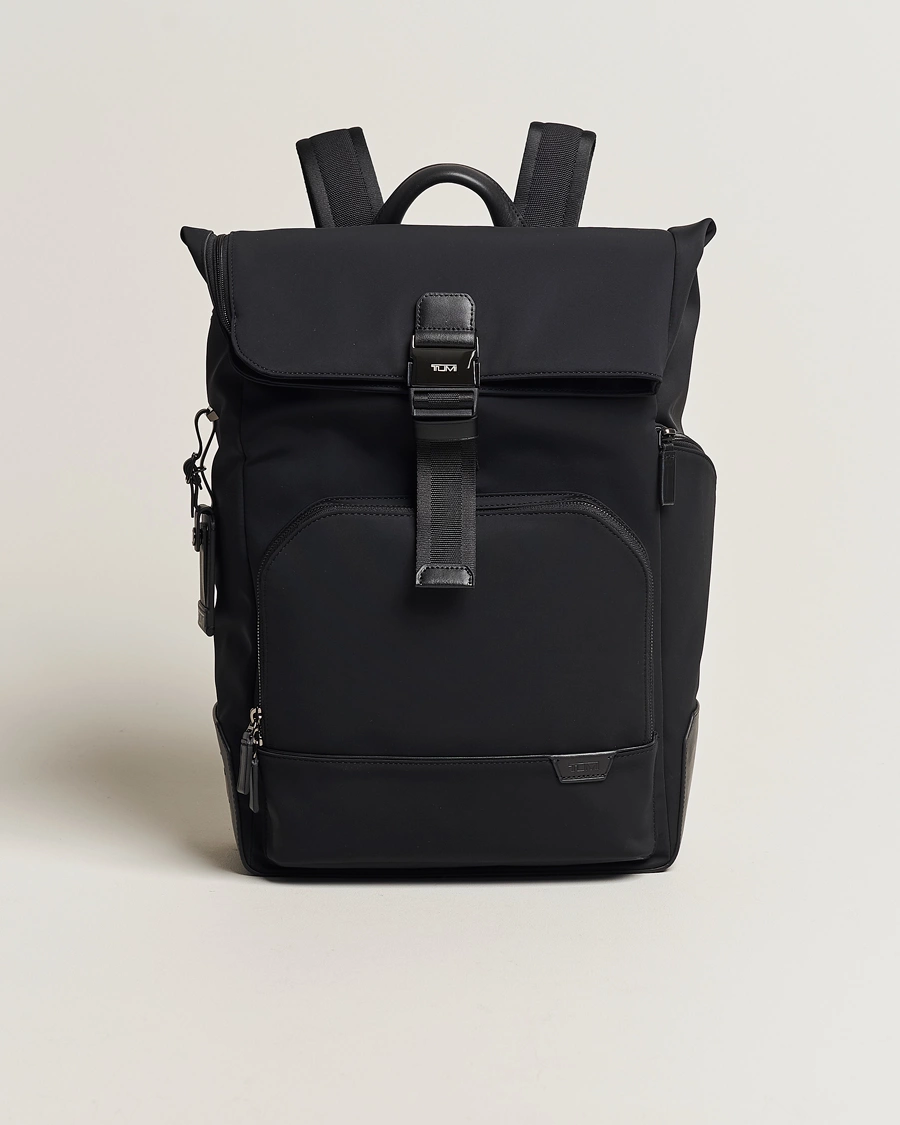 Hombres | TUMI Harrison Osborn Roll Top Backpack Black | TUMI | Harrison Osborn Roll Top Backpack Black