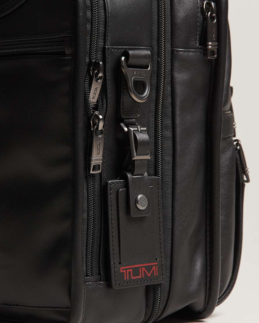 Hombres | TUMI Alpha 3 Exp Organizer Laptop Leather Brief Black | TUMI | Alpha 3 Exp Organizer Laptop Leather Brief Black