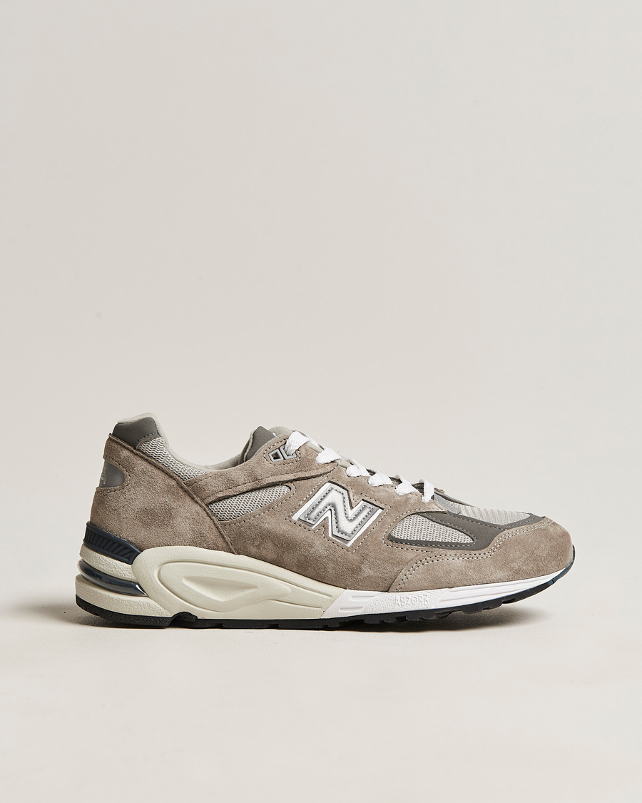 Hombres | New Balance Made In USA 990 Sneakers Grey/White | New Balance | Made In USA 990 Sneakers Grey/White