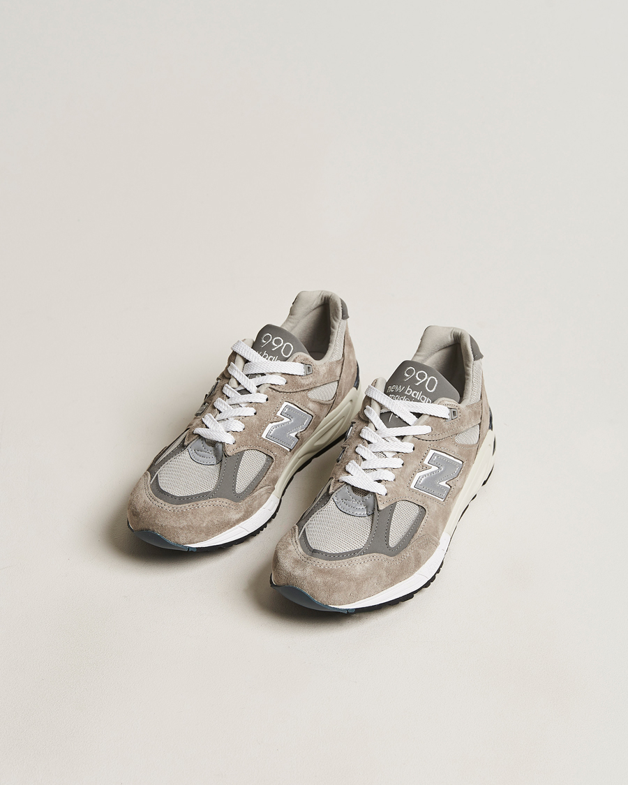 Hombres | Zapatos de ante | New Balance | Made In USA 990 Sneakers Grey/White