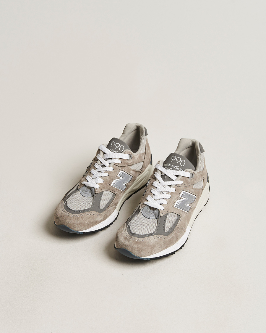Hombres | New Balance Made In USA 990 Sneakers Grey/White | New Balance | Made In USA 990 Sneakers Grey/White