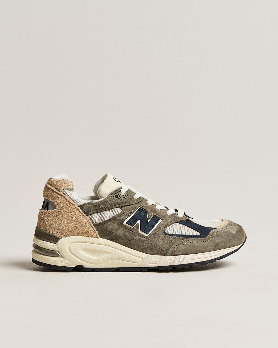 Hombres | New Balance Made In USA 990 Sneakers Khaki/Beige | New Balance | Made In USA 990 Sneakers Khaki/Beige