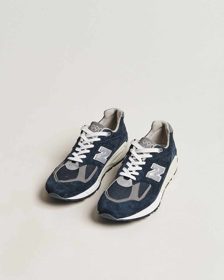 Hombres | Zapatos de ante | New Balance | Made In USA 990 Sneakers Navy