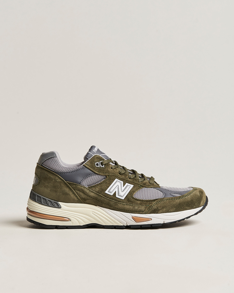 Hombres | New Balance Made In UK 991 Sneakers Green/Grey | New Balance | Made In UK 991 Sneakers Green/Grey
