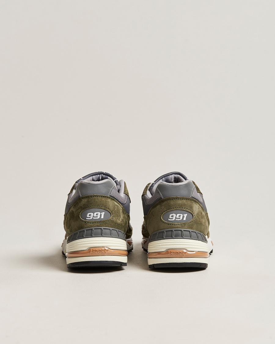 Hombres | New Balance Made In UK 991 Sneakers Green/Grey | New Balance | Made In UK 991 Sneakers Green/Grey