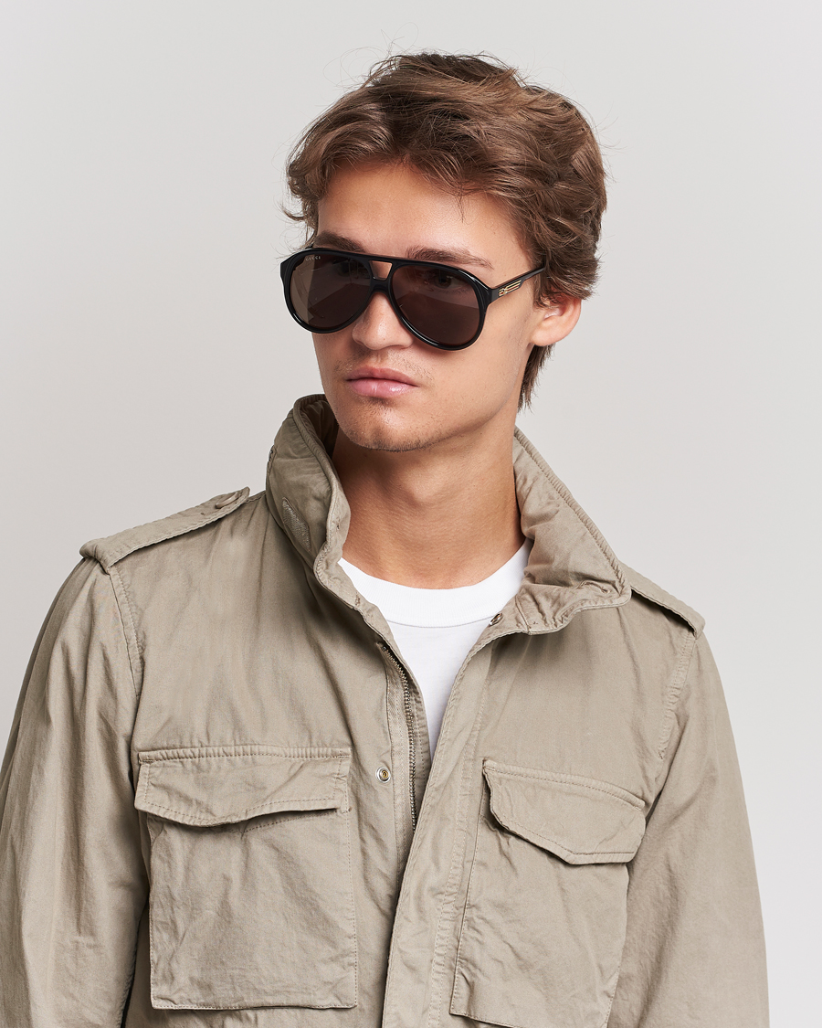 Hombres | Gafas de sol de aviador | Gucci | GG1286S Sunglasses Black