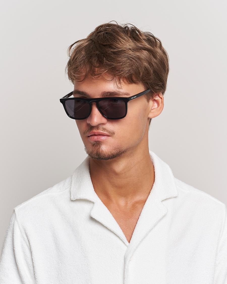 Hombres |  | Saint Laurent | SL 586 Sunglasses Black
