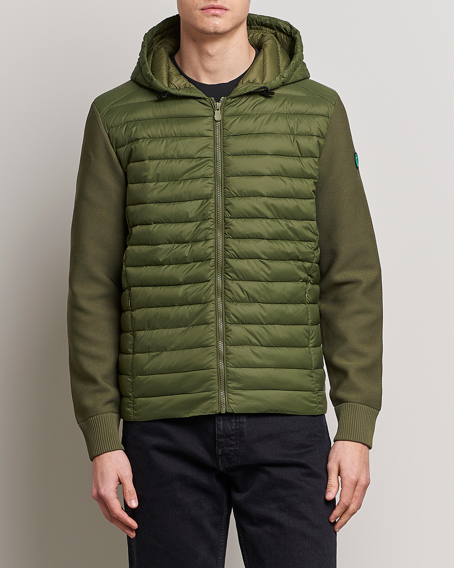 Hombres | Abrigos y chaquetas | Save The Duck | Murilo Hybrid Hood Jacket Dusty Olive