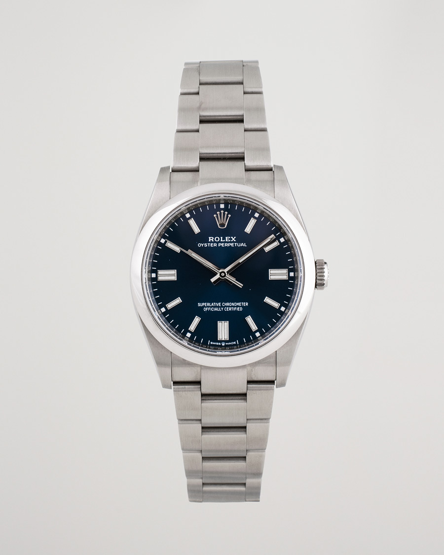 Hombres | Pre-Owned & Vintage Watches | Rolex Pre-Owned | Oyster Perpetual 36 126000 Steel Blue