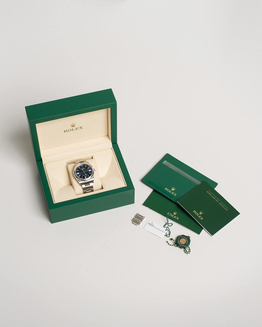 Hombres | Pre-Owned & Vintage Watches | Rolex Pre-Owned | Oyster Perpetual 36 126000 Steel Blue