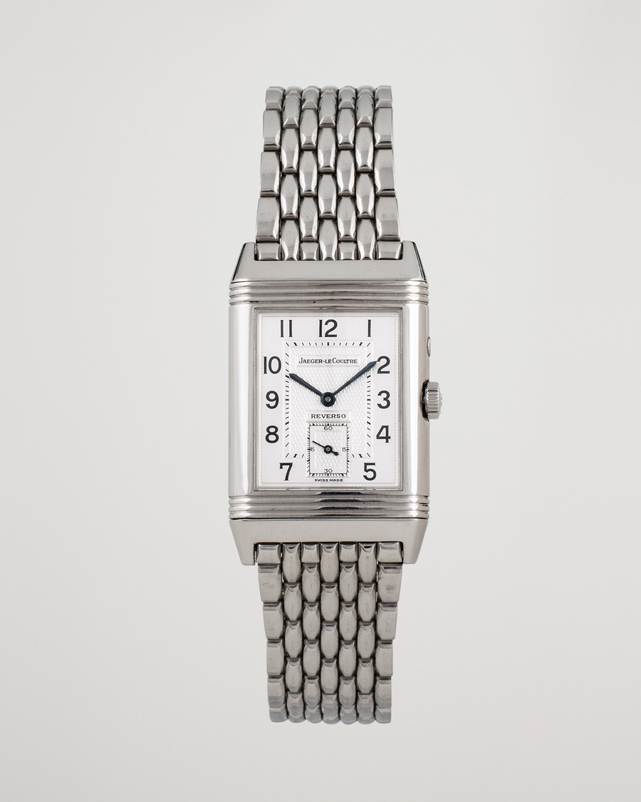 Hombres | Pre-Owned & Vintage Watches | Jaeger-LeCoultre Pre-Owned | Reverso Duoface 270.8.54 Steel Silver Black