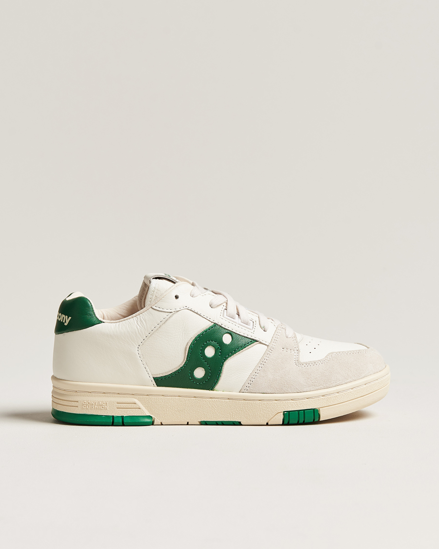 Hombres | Saucony Sonic Vintage Leather Sneaker White | Saucony | Sonic Vintage Leather Sneaker White
