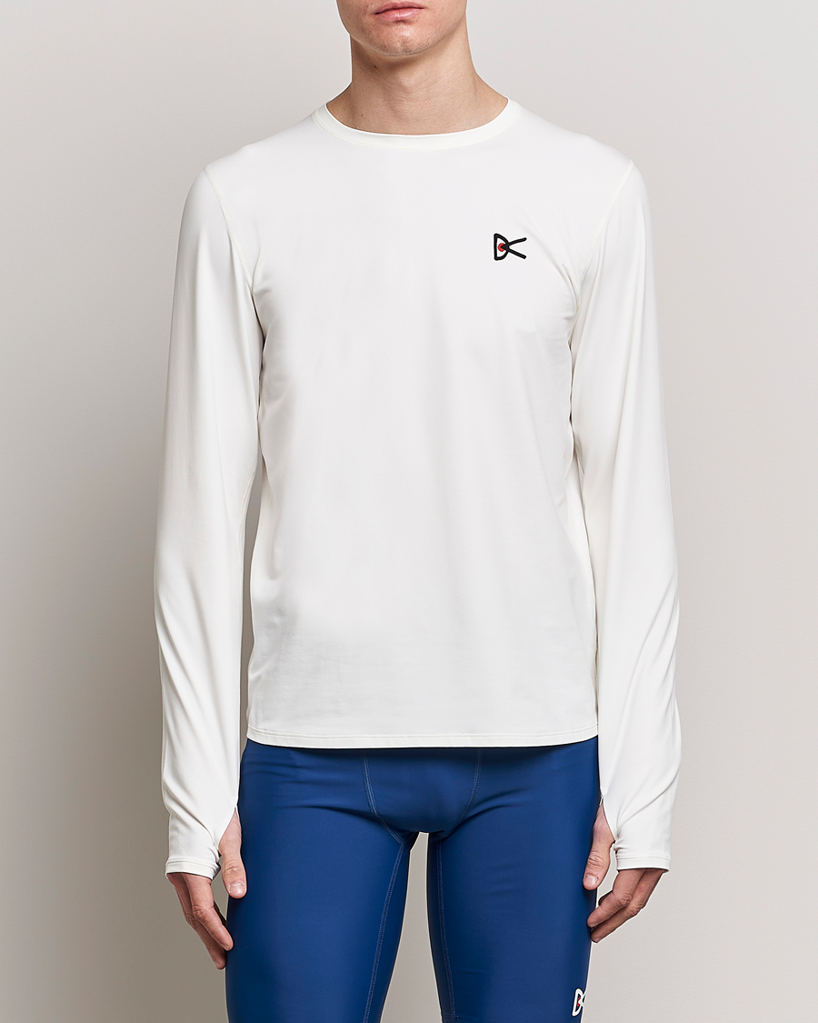 Hombres | Sport | District Vision | Deva-Tech Long Sleeve T-Shirt White