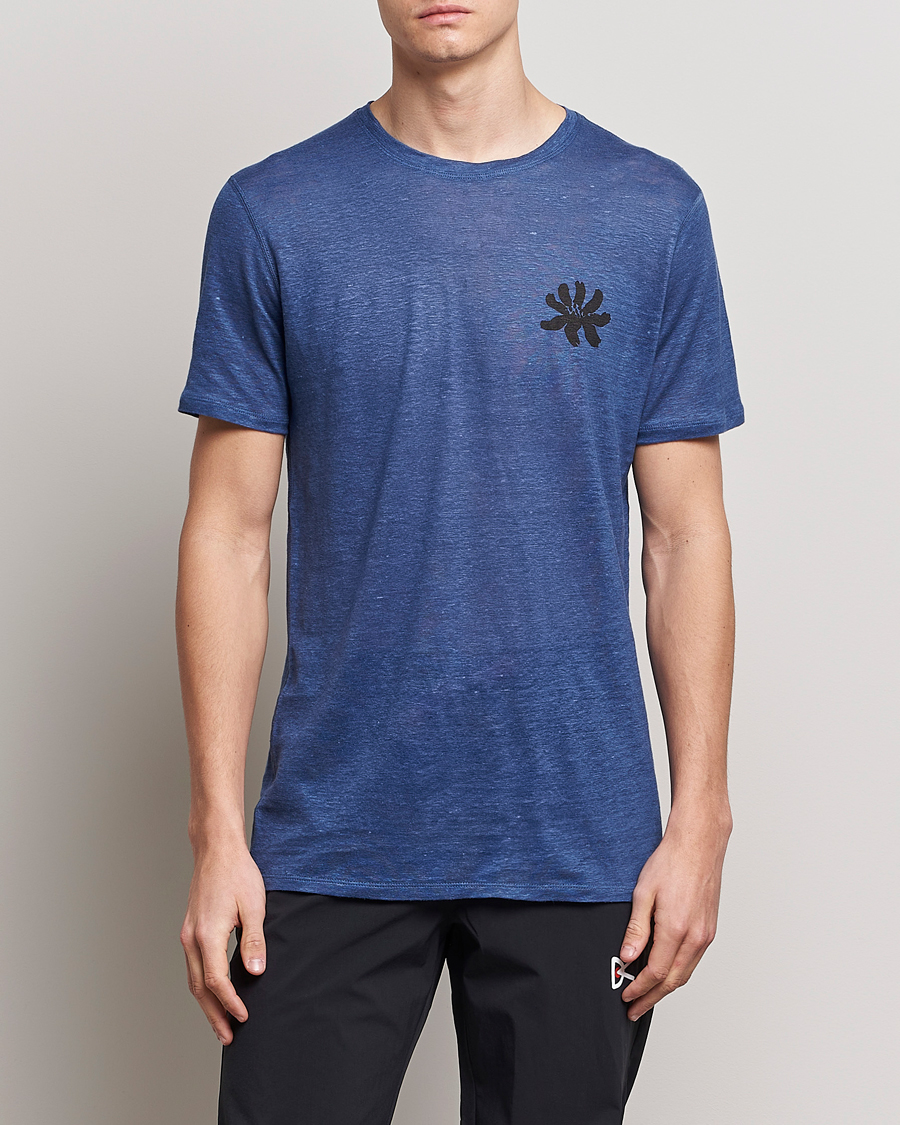 Hombres | Camisetas | District Vision | Suhka Hemp Short Sleeve T-Shirt Ocean Blue