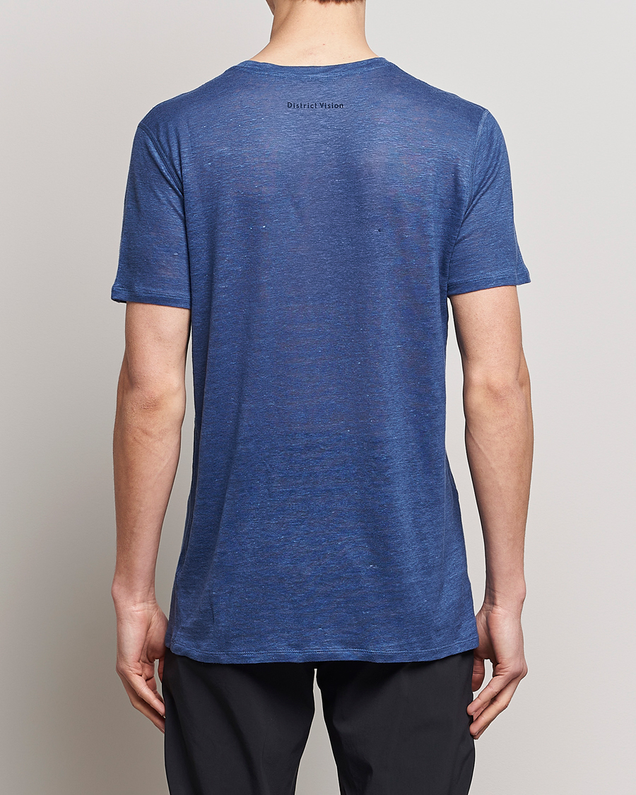 Hombres | Camisetas | District Vision | Suhka Hemp Short Sleeve T-Shirt Ocean Blue