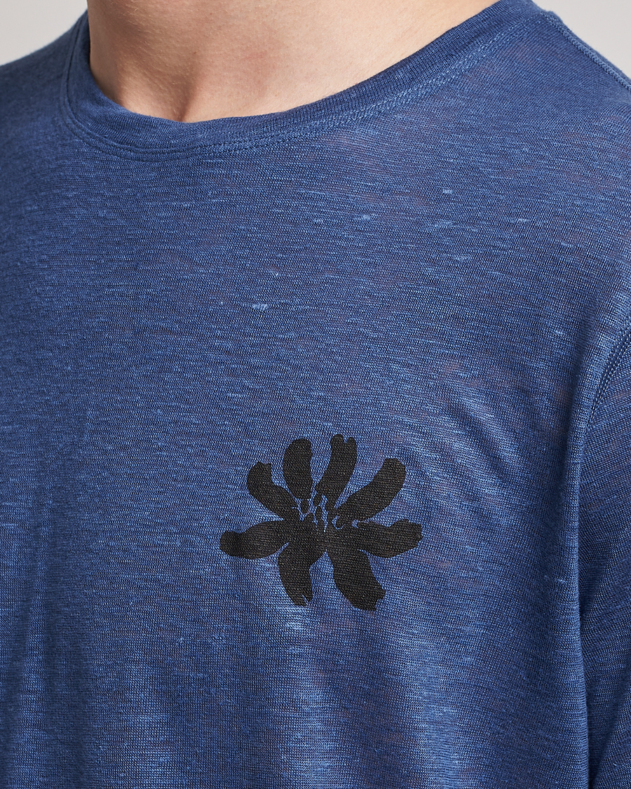 Hombres | Camisetas | District Vision | Suhka Hemp Short Sleeve T-Shirt Ocean Blue