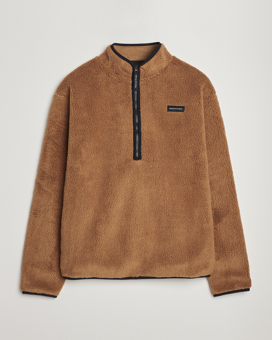Hombres | Jerséis y prendas de punto | District Vision | Doug Half Zip Fleece Sand