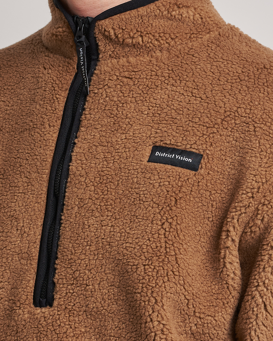 Hombres | Jerséis y prendas de punto | District Vision | Doug Half Zip Fleece Sand