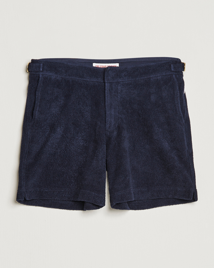 Hombres | Pantalones cortos | Orlebar Brown | Bulldog Towelling Shorts Night Iris
