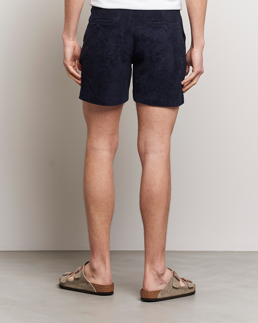 Hombres | Pantalones cortos | Orlebar Brown | Bulldog Towelling Shorts Night Iris