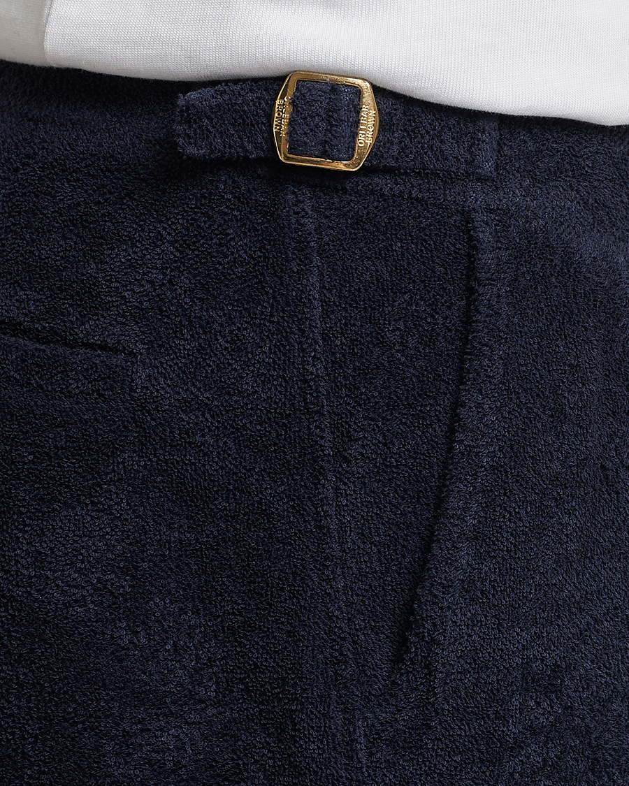 Hombres | Pantalones cortos | Orlebar Brown | Bulldog Towelling Shorts Night Iris