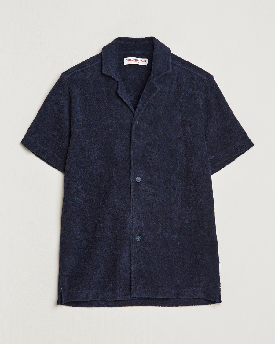 Hombres | Camisas | Orlebar Brown | Howell Short Sleeve Terry Shirt Night Iris