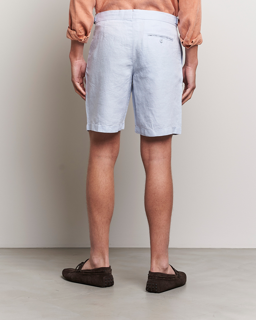 Hombres | Pantalones cortos | Orlebar Brown | Norwich Linen Shorts Light Island Sky