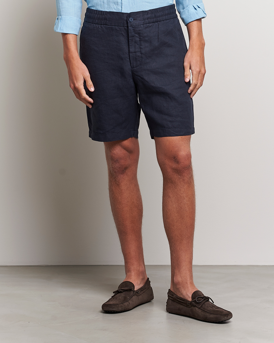 Hombres | Pantalones cortos | Orlebar Brown | Cornell Linen Shorts Night Iris