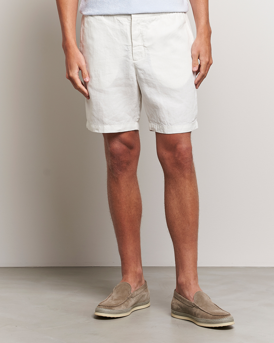 Hombres | Pantalones cortos de lino | Orlebar Brown | Cornell Linen Shorts Sandbar