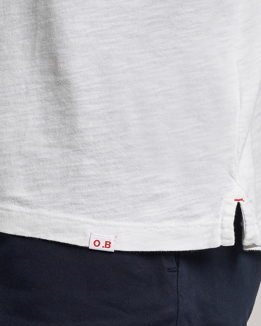 Hombres | Camisetas | Orlebar Brown | OB Classic Garment Dyed Cotton T-Shirt White Sand