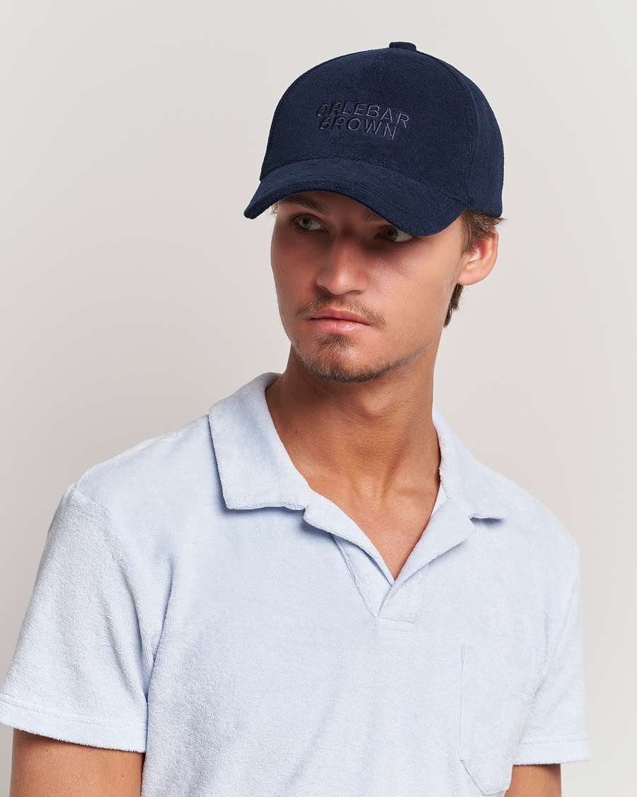 Hombres | Orlebar Brown Ellwood Terry Cap Night Iris | Orlebar Brown | Ellwood Terry Cap Night Iris