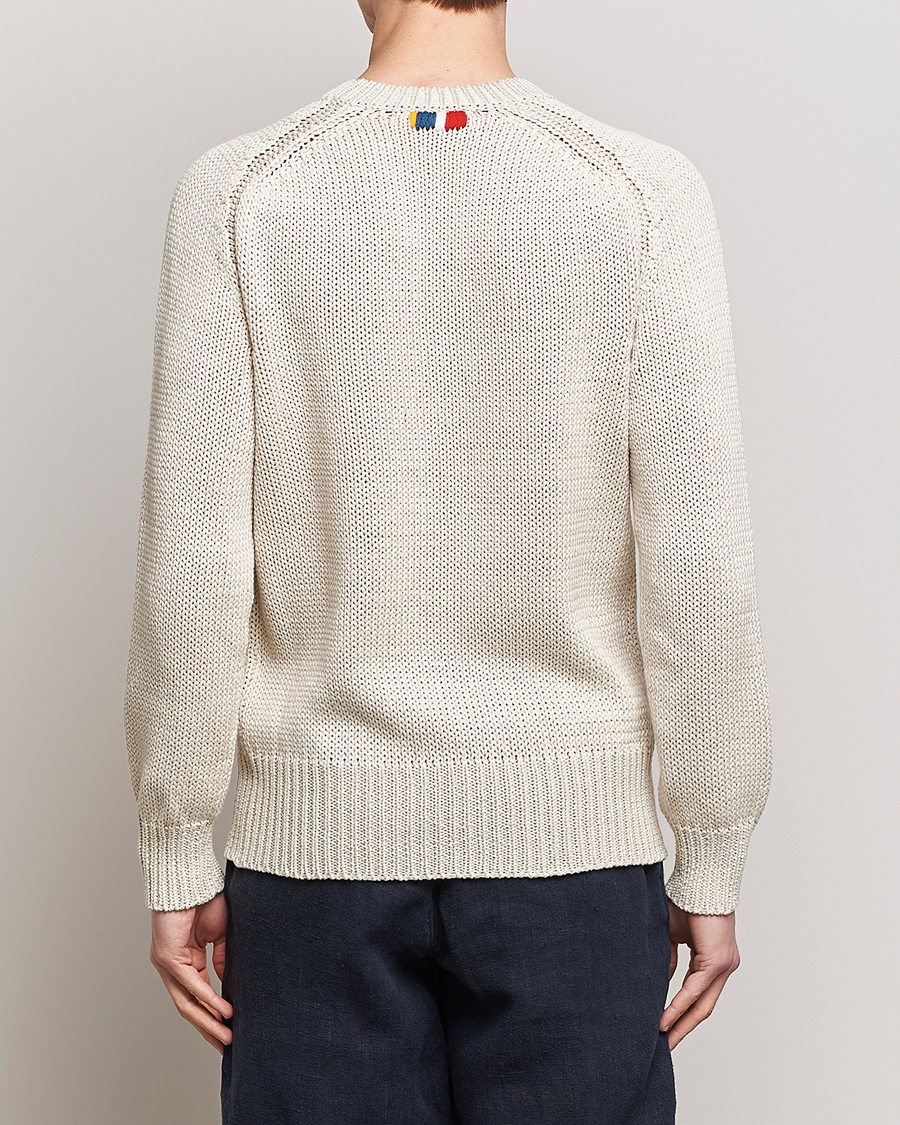 Hombres | Jerséis y prendas de punto | Orlebar Brown | Lippen Organic Cotton Sweatshirt White Sand