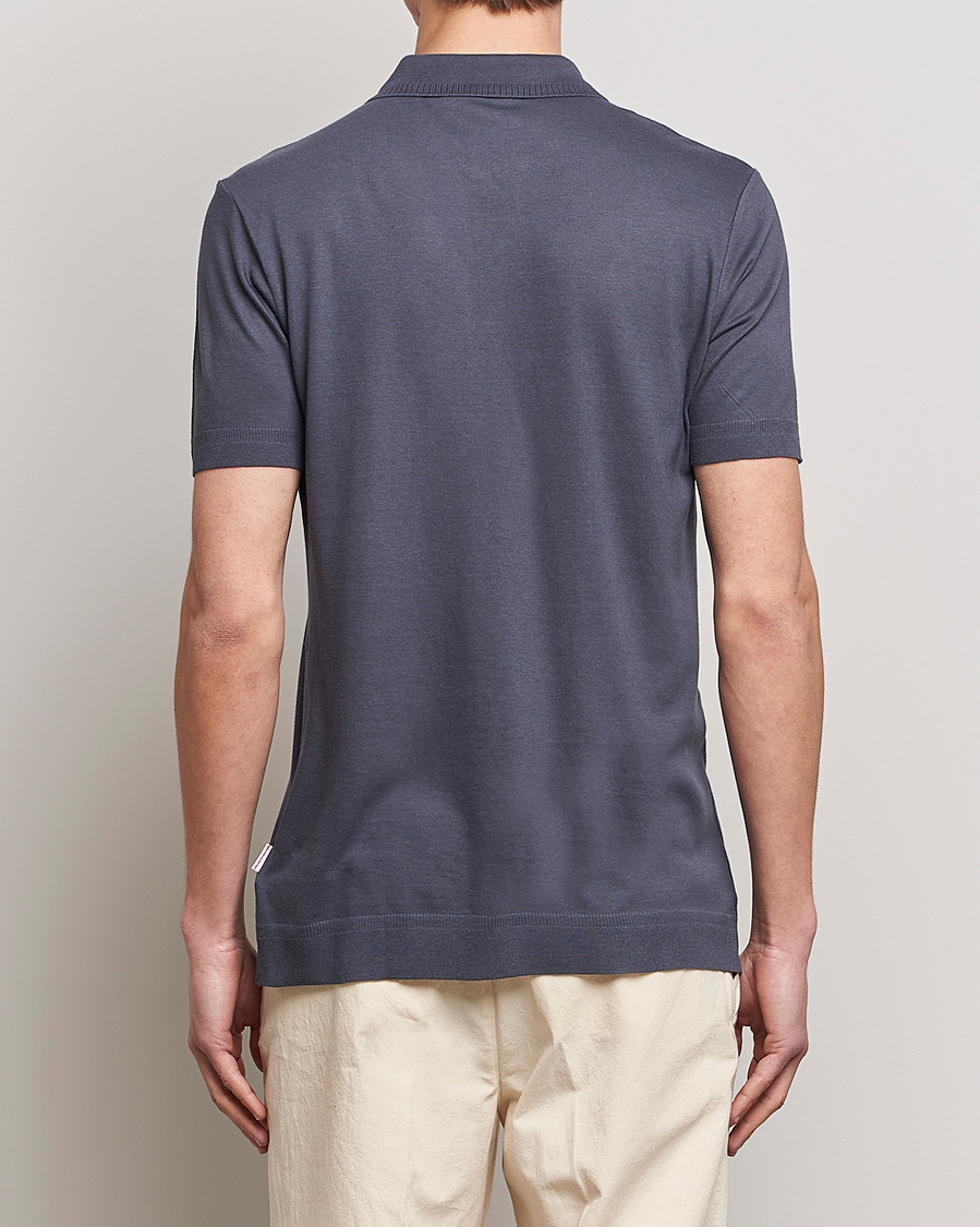 Hombres | Polos | Orlebar Brown | Jarrett Knitted Rib Polo Piranha Grey