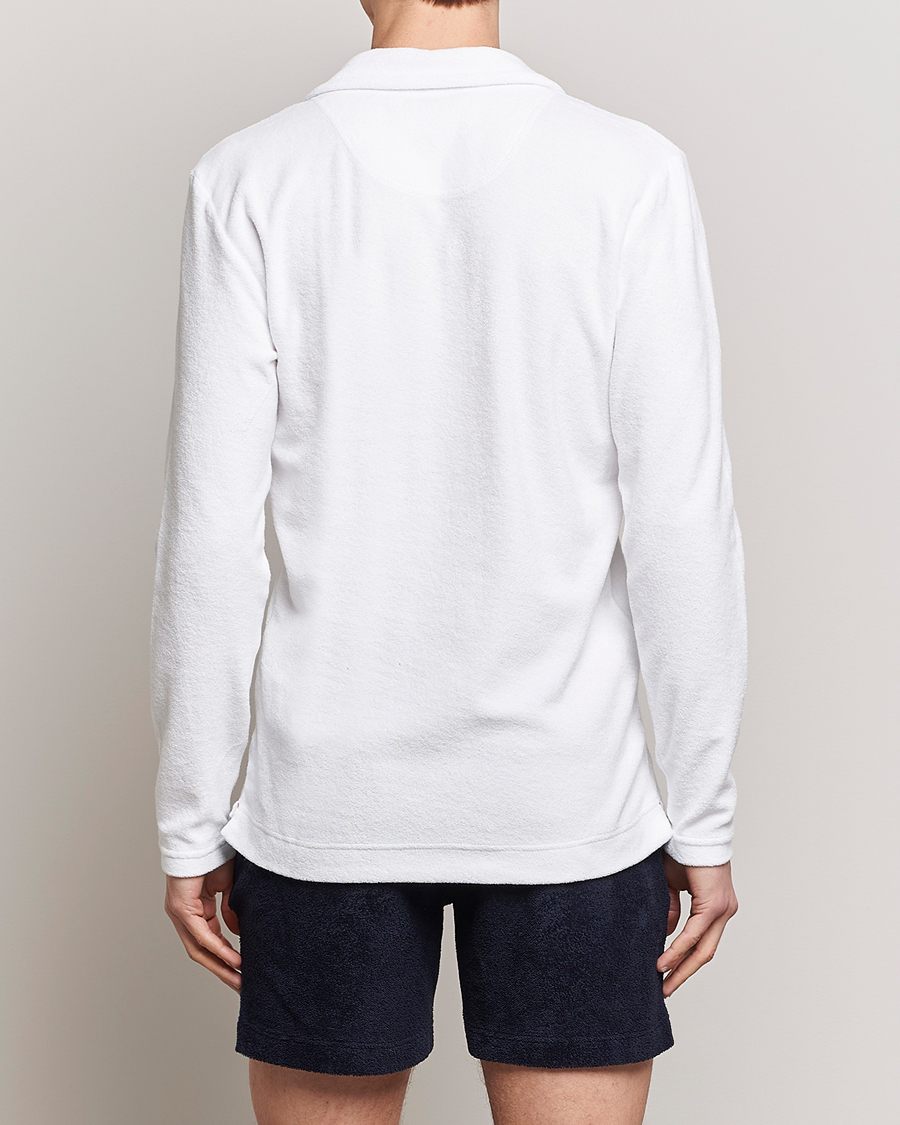 Hombres | Jerséis y prendas de punto | Orlebar Brown | Terry Long Sleeve OB Stripe White