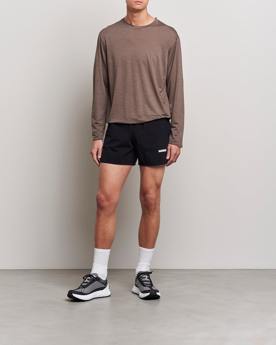 Hombres | Camisetas | Satisfy | CloudMerino Long Tee Warm Stone