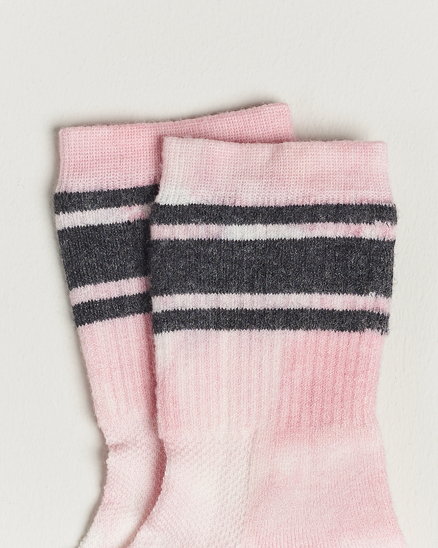 Hombres | Calcetines lana merino | Satisfy | Merino Tube Socks  Rock Salt Tie Dye