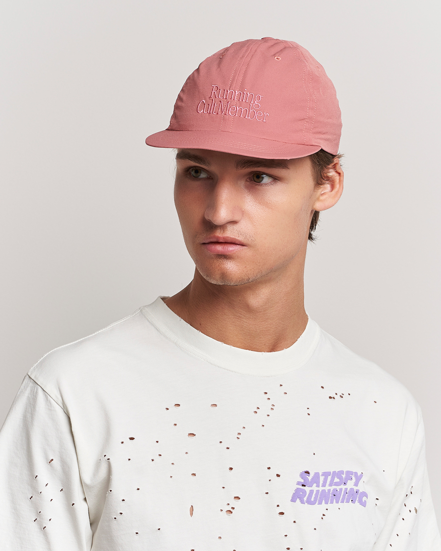 Hombres |  | Satisfy | PeaceShell Running Cap  Desert Pink