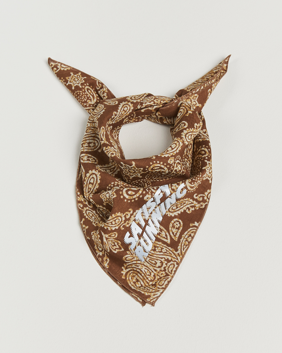 Hombres | Satisfy Japanese Cotton Bandana Brown | Satisfy | Japanese Cotton Bandana Brown