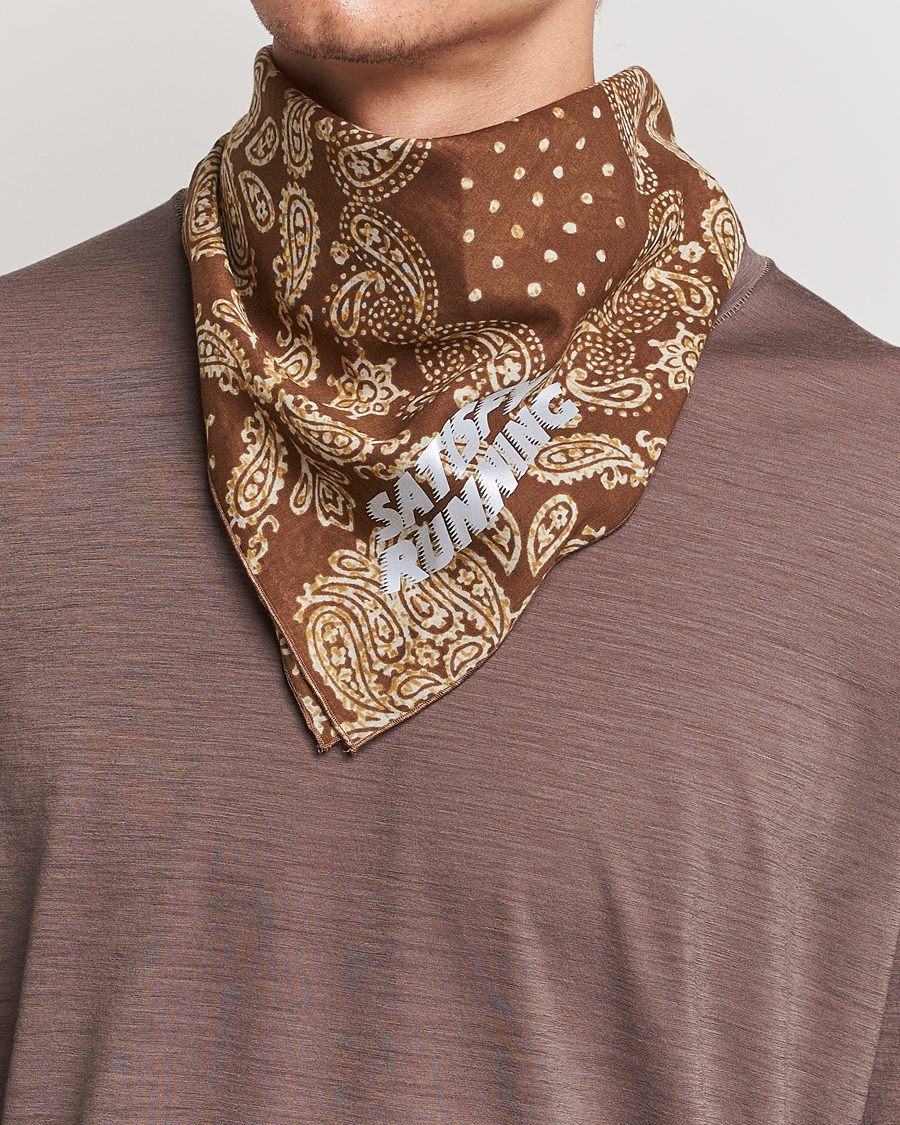 Hombres | Satisfy Japanese Cotton Bandana Brown | Satisfy | Japanese Cotton Bandana Brown