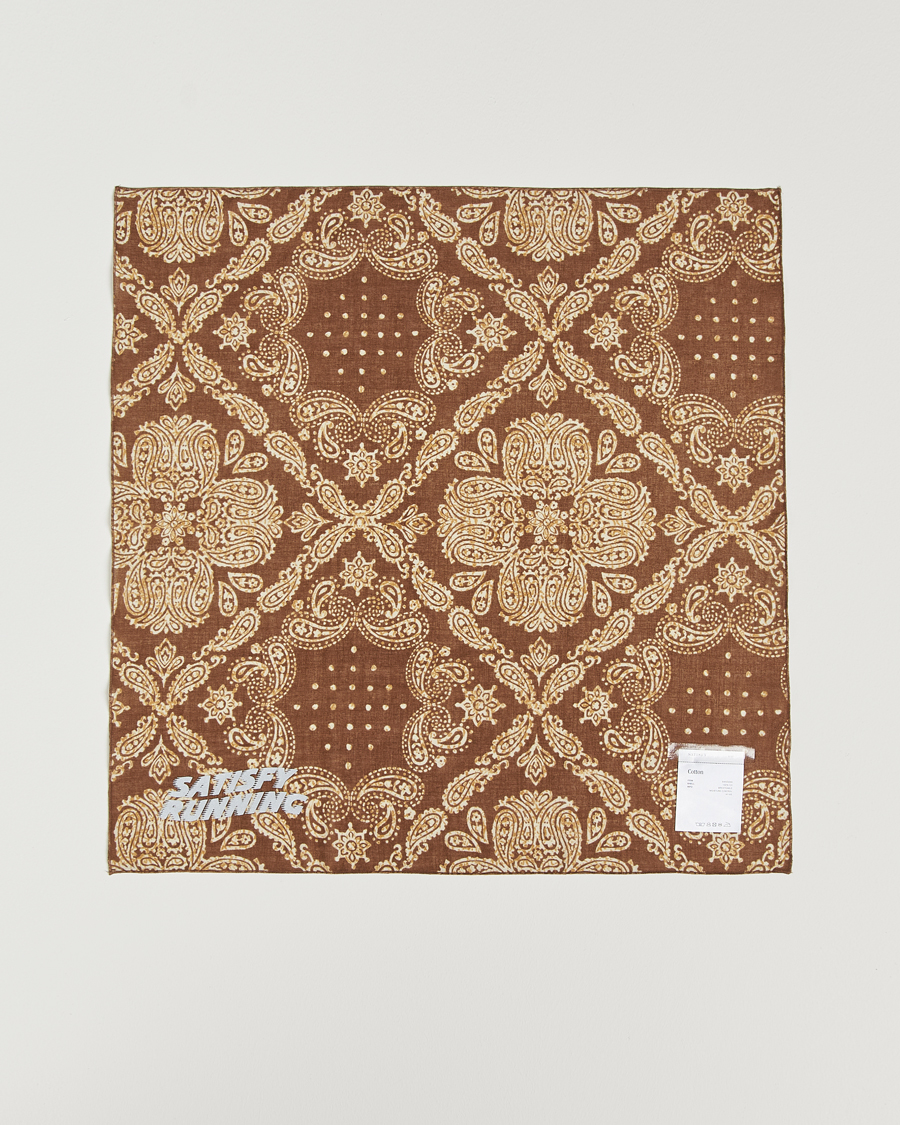 Hombres | Satisfy Japanese Cotton Bandana Brown | Satisfy | Japanese Cotton Bandana Brown
