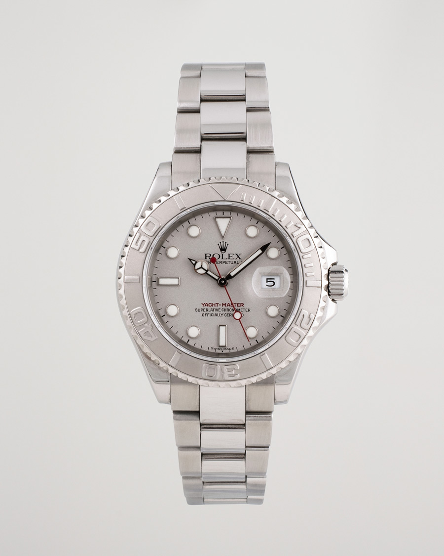 Hombres | Pre-Owned & Vintage Watches | Rolex Pre-Owned | Yacht Master 16622 Oyster Perpetual Steel Platinum Steel Silver
