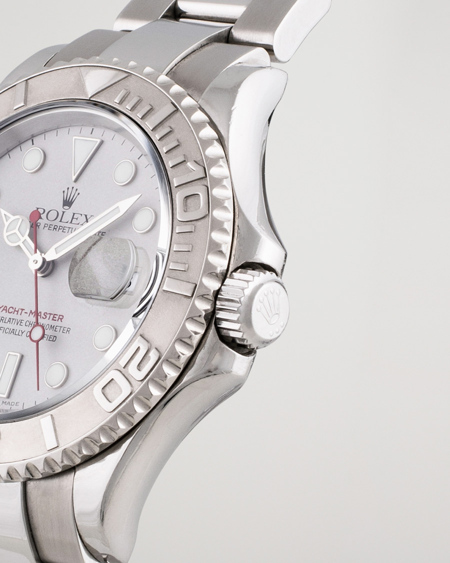 Hombres | Pre-Owned & Vintage Watches | Rolex Pre-Owned | Yacht Master 16622 Oyster Perpetual Steel Platinum Steel Silver