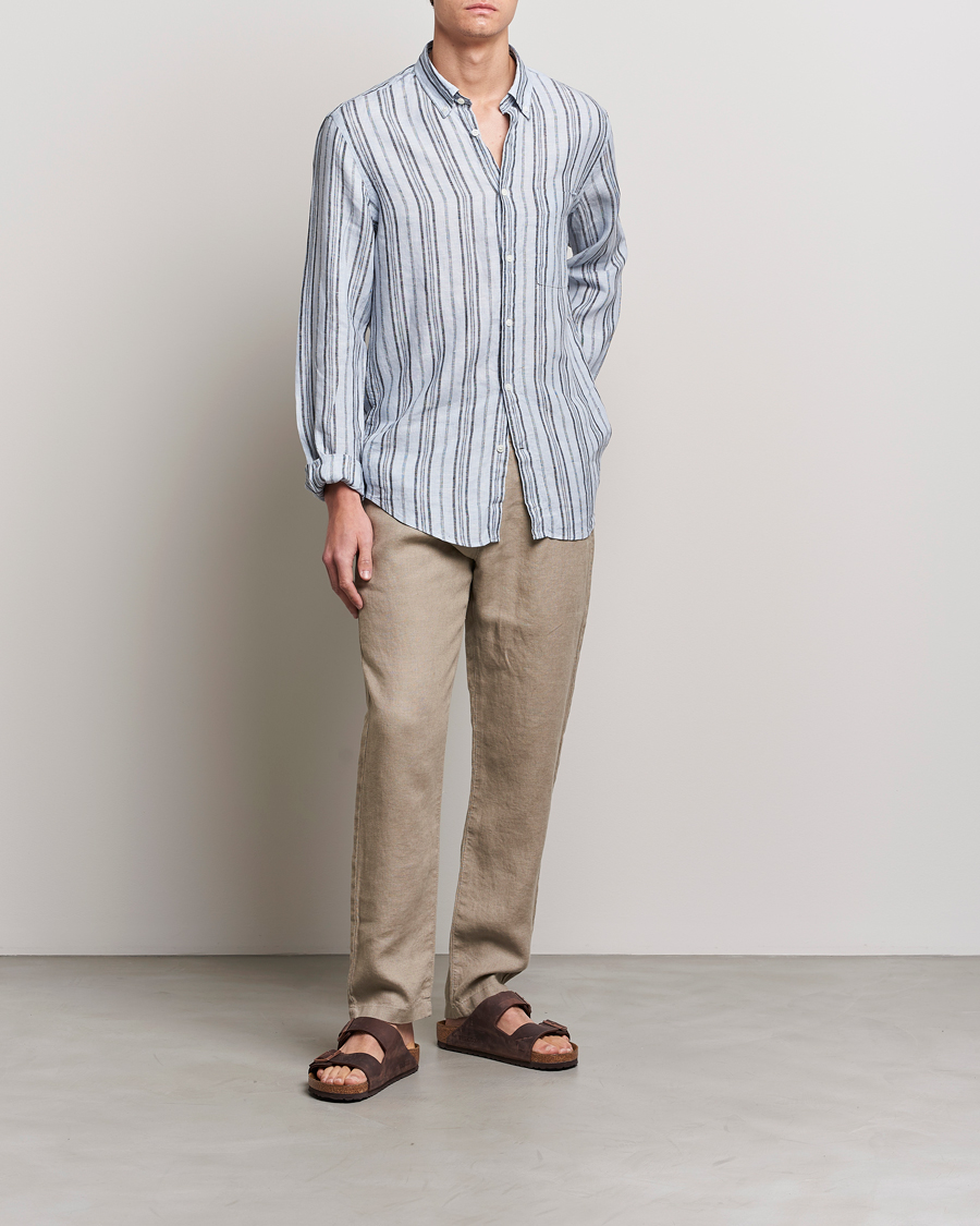 Hombres | Pantalones | NN07 | Karl Linen Trousers Greige