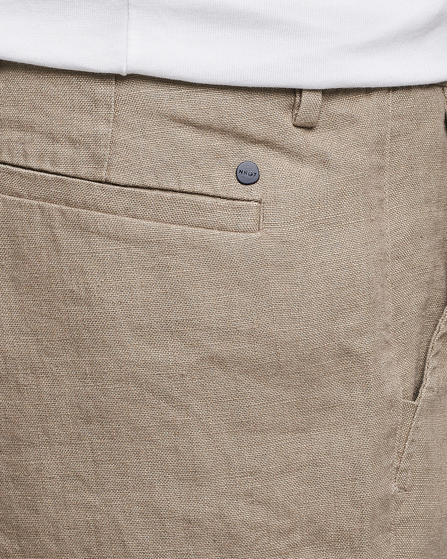 Hombres | Pantalones | NN07 | Karl Linen Trousers Greige