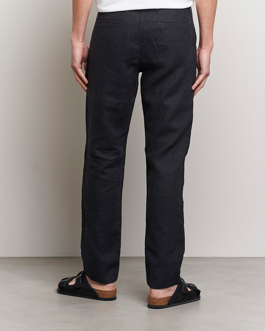 Hombres | Pantalones | NN07 | Karl Linen Trousers Black