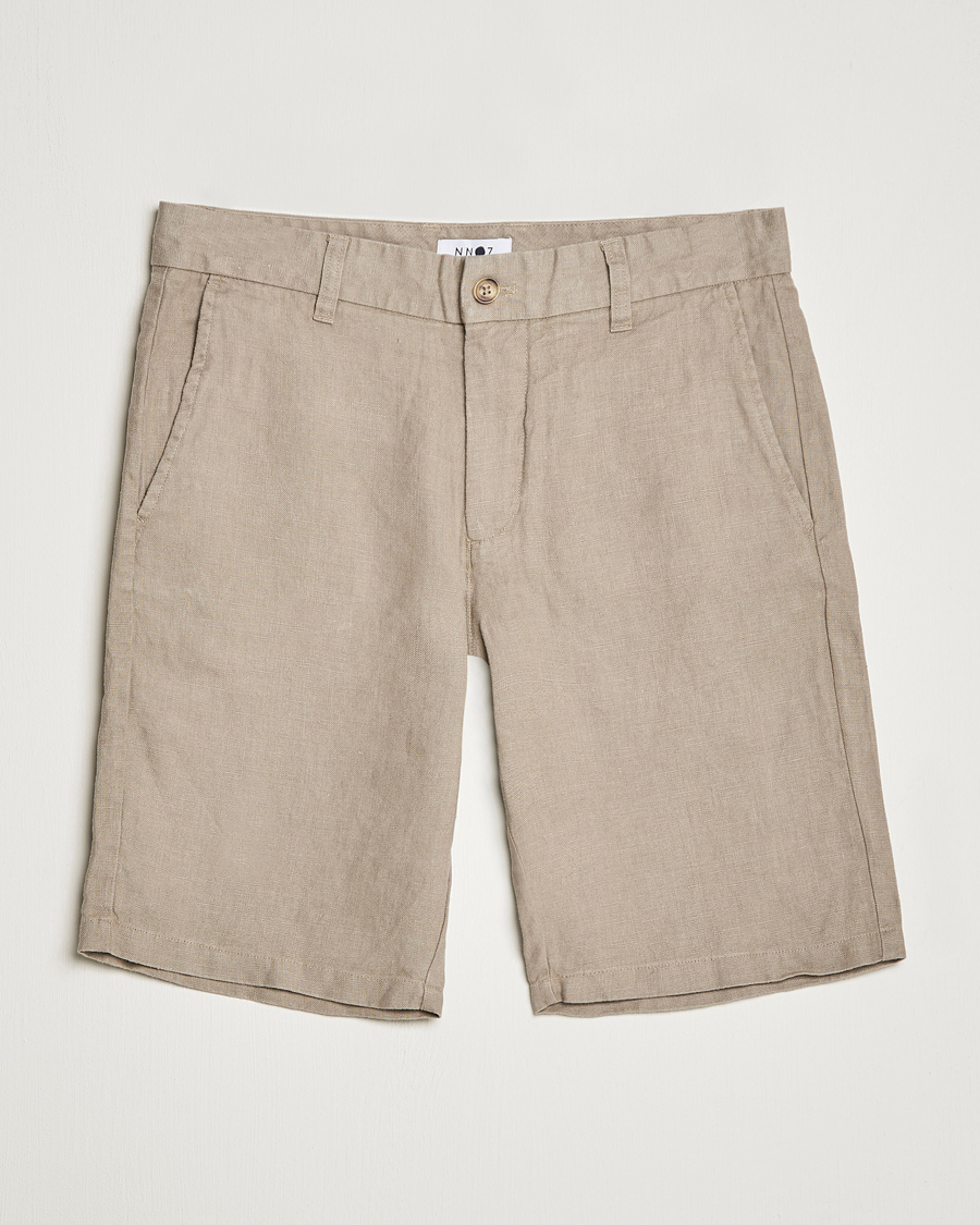 Hombres | Pantalones cortos | NN07 | Crown Linen Shorts Greige
